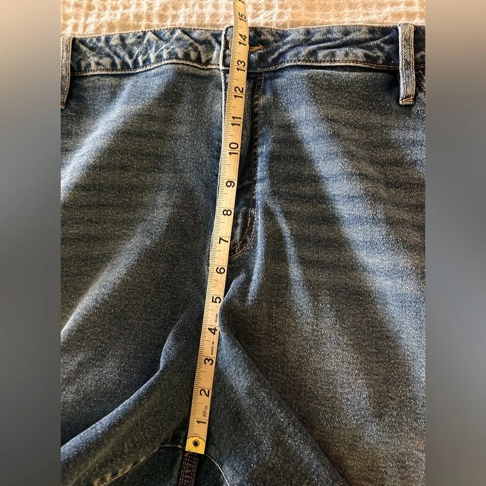 Ava & Viv Jorts Shorts Women Bermuda Cut Off High Rise Relaxed Fit Size 26